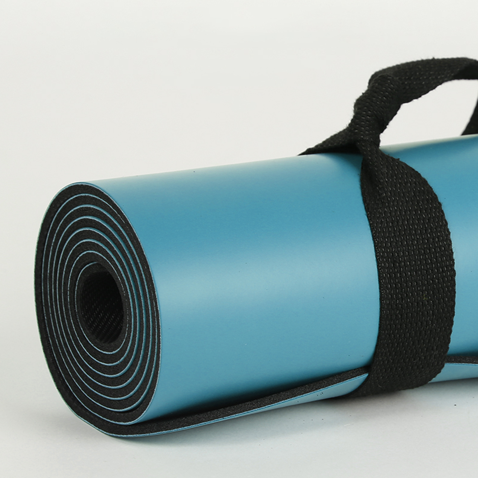 Nature Rubber - 185*68*0.45cm - Single Color Professional Yoga Mat with Laser Printed Alignment Lines - texture close-up