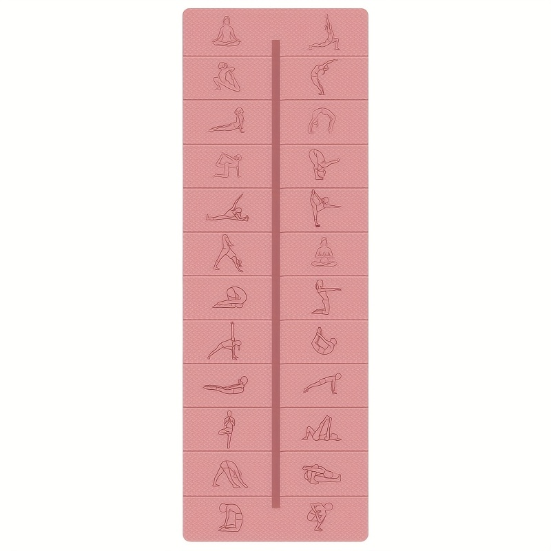 TPE - 183*61*0.6cm - Double Color Foldable Yoga Mat - detail view