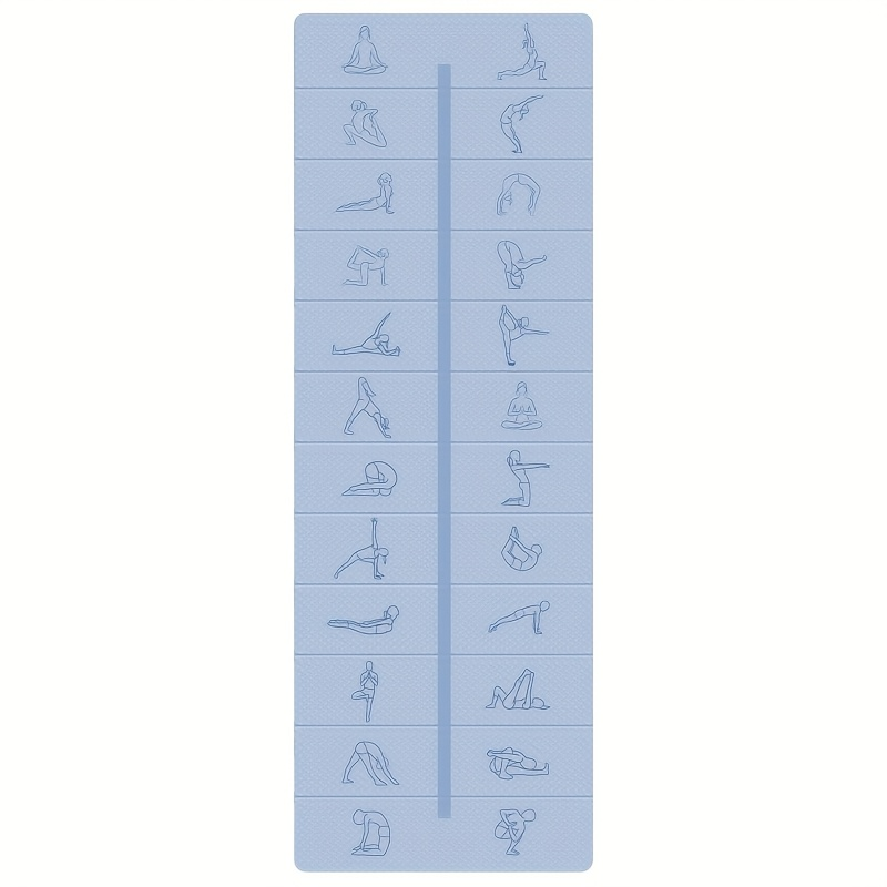 TPE - 183*61*0.6cm - Double Color Foldable Yoga Mat - side view