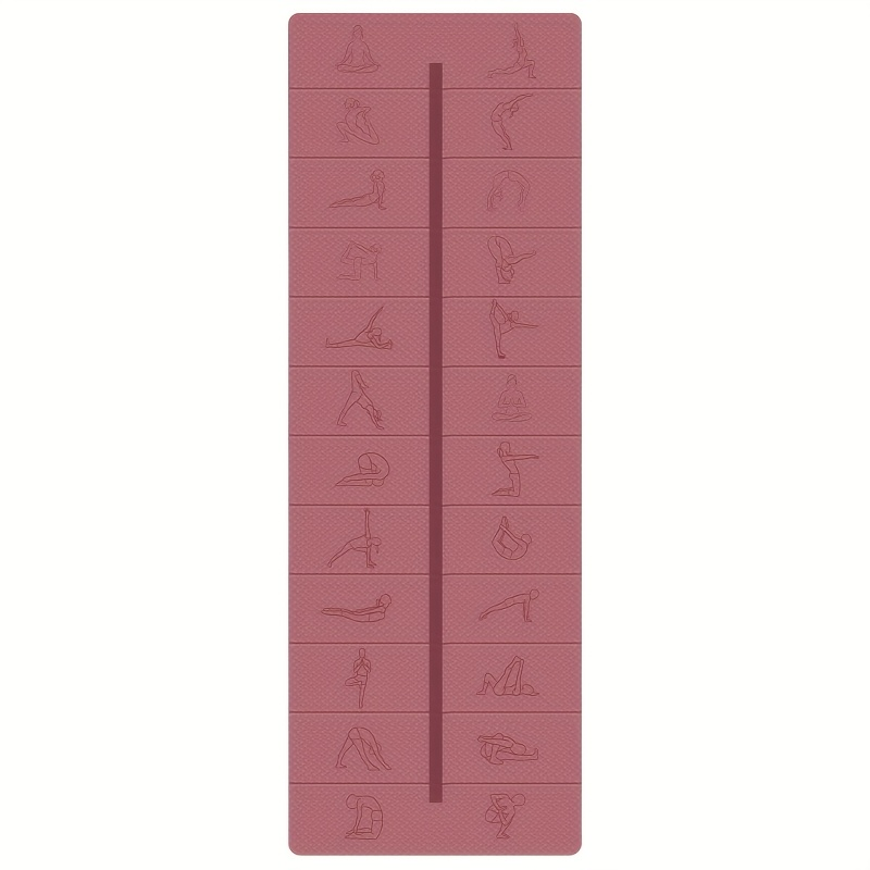 TPE - 183*61*0.6cm - Double Color Foldable Yoga Mat - texture close-up