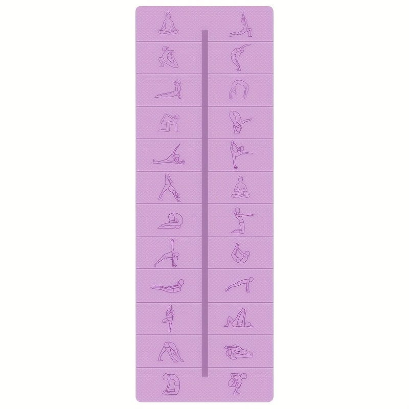 TPE - 183*61*0.6cm - Double Color Foldable Yoga Mat - in-use view
