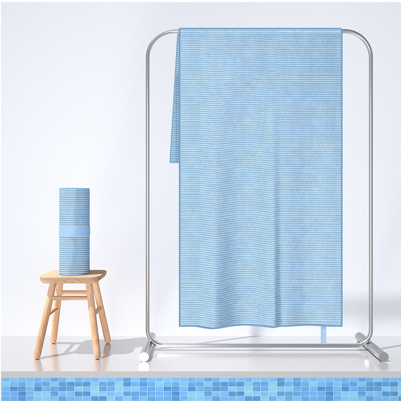 Double-Sided Fleece Yoga Towel - in-use view