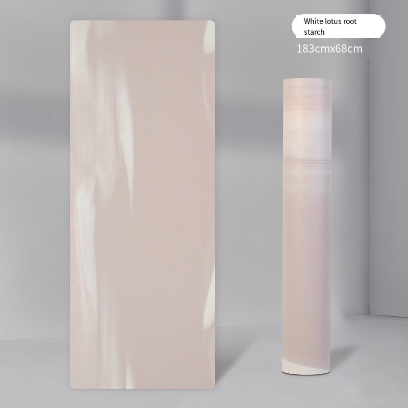 Nature Rubber - 183*68*0.45cm -ColorBlock Professional Yoga Mat with Latex Printed Alignment Lines - in-use view
