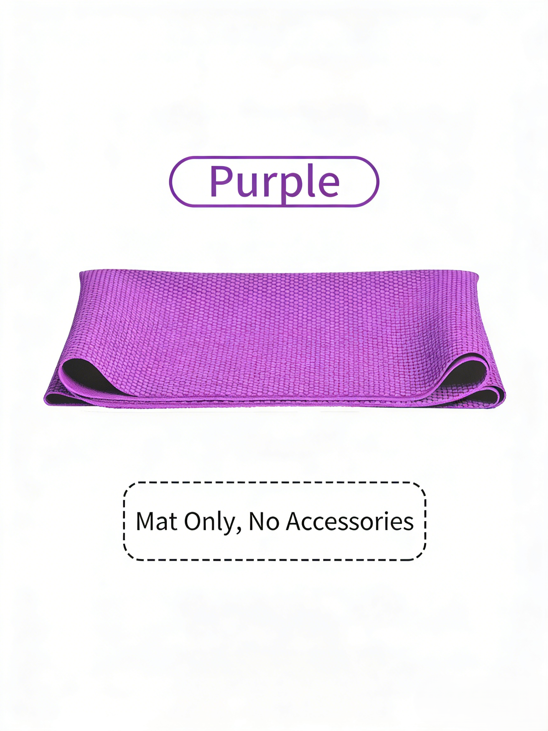 Flodable Naure Rubber - 183*61*0.2cm - Single Color Professional Yoga Mat - texture close-up