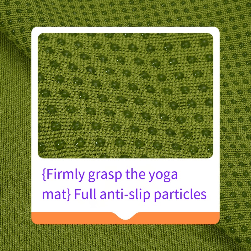 Non-Slip Grip Dot Yoga Towel - texture close-up