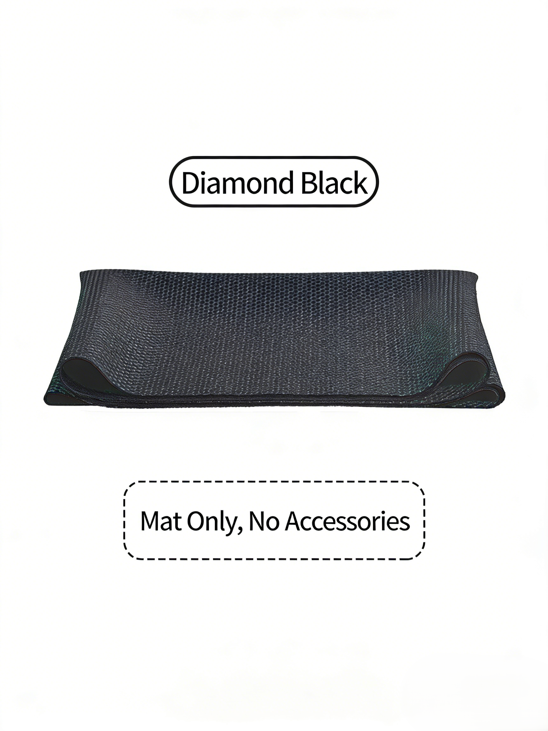 Flodable Naure Rubber - 183*61*0.2cm - Single Color Professional Yoga Mat - detail view