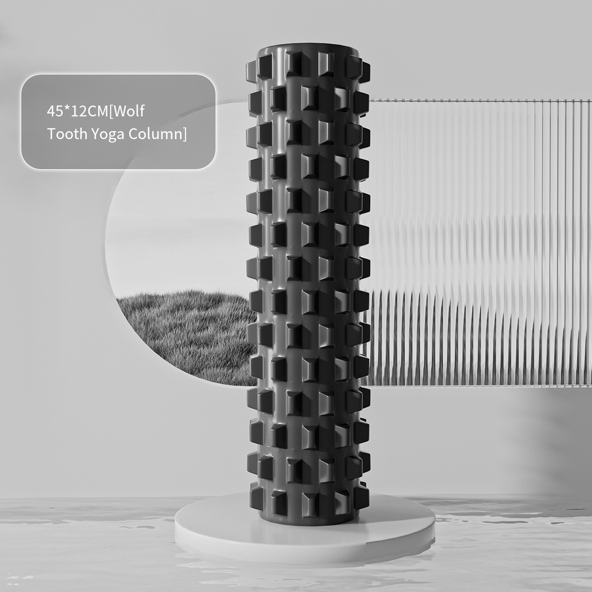 EVA+PVC（Black Tube） - 12*12*33cm,12*12*45cm - Yoga Roller - view 7