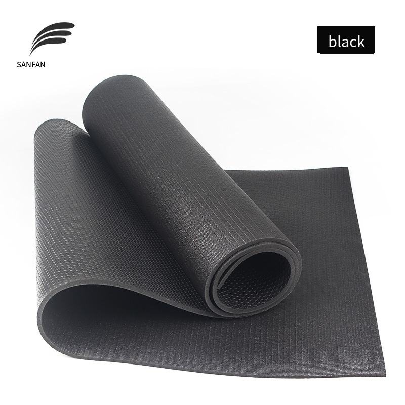 PVC - 183*61*0.8cm - Single Color Premium Yoga Mat with Laser Printed Alignment Lines - detail view