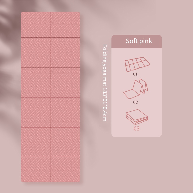 TPE - 183*61*0.4cm - Single Color  Foldable Yoga Mat