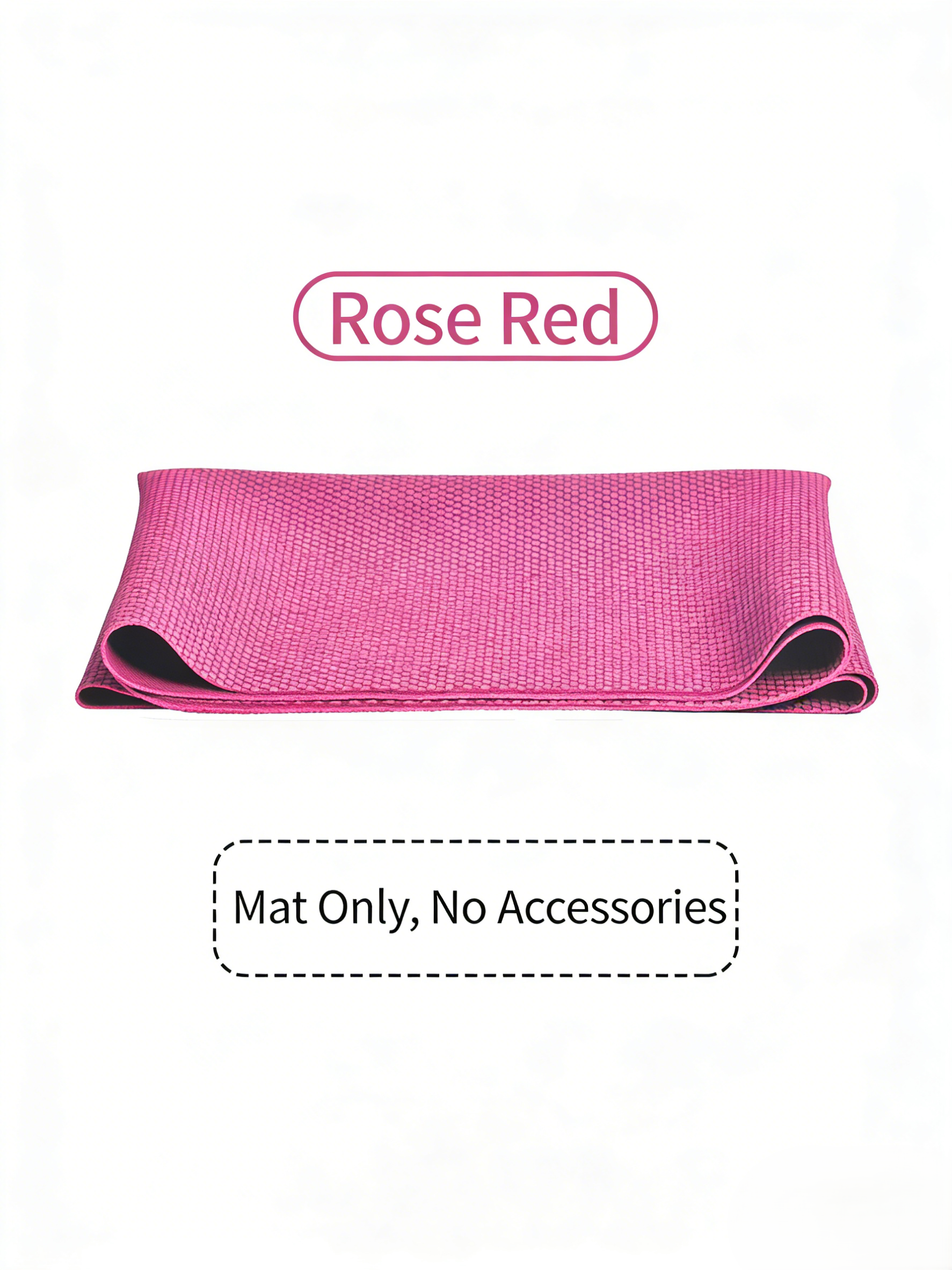 Flodable Naure Rubber - 183*61*0.2cm - Single Color Professional Yoga Mat - side view