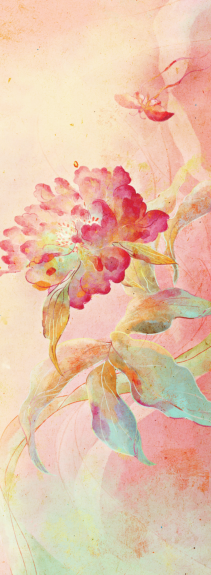 Nature Rubber - Flower - 3 - 185*68*0.45cm - Single Color Printed Yoga Mat with Latex Printed Alignment Lines - in-use view