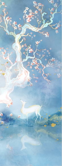 Nature Rubber - Animal - 1 - 185*68*0.45cm - Single Color Printed Yoga Mat with Latex Printed Alignment Lines - side view