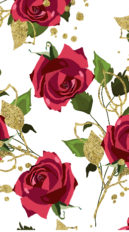 Nature Rubber - Flower - 1 - 185*68*0.45cm - Single Color Printed Yoga Mat with Latex Printed Alignment Lines
